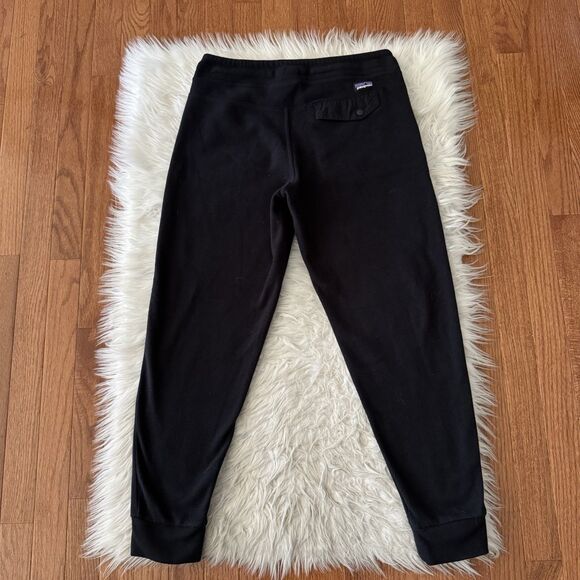 Patagonia Snap T Pants Women’s Small Black Pocket Fleece Sweat Thermal Joggers - Picture 2 of 8